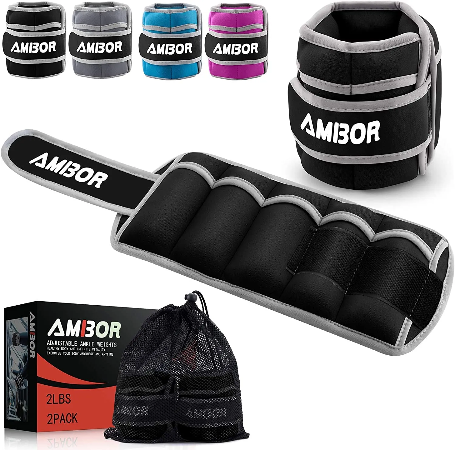 Adjustable Leg Weights - 2 Pack