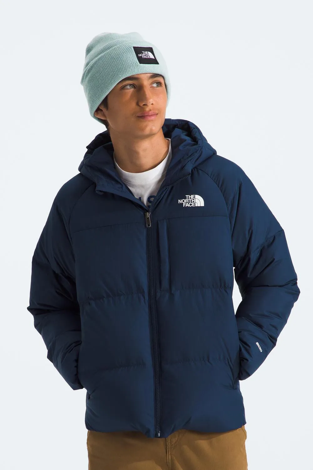 Boys Jacket North Face North Down Jacket Summit Navy (Size 7/8 left)