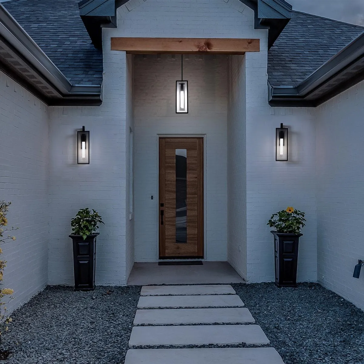 Cambridge 25 In. LED Outdoor Wall Light Black Finish