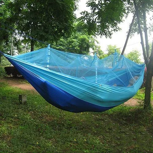 Camping Hammock With Mesh Top