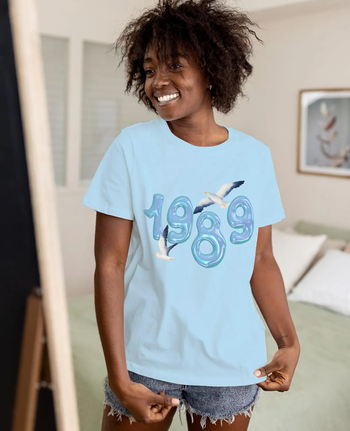 Concert T-Shirt with 1989 Design | Love of Poetry | Fun Retro Vintage Graphic, Singer Concert Music Shirt Gift for Fans