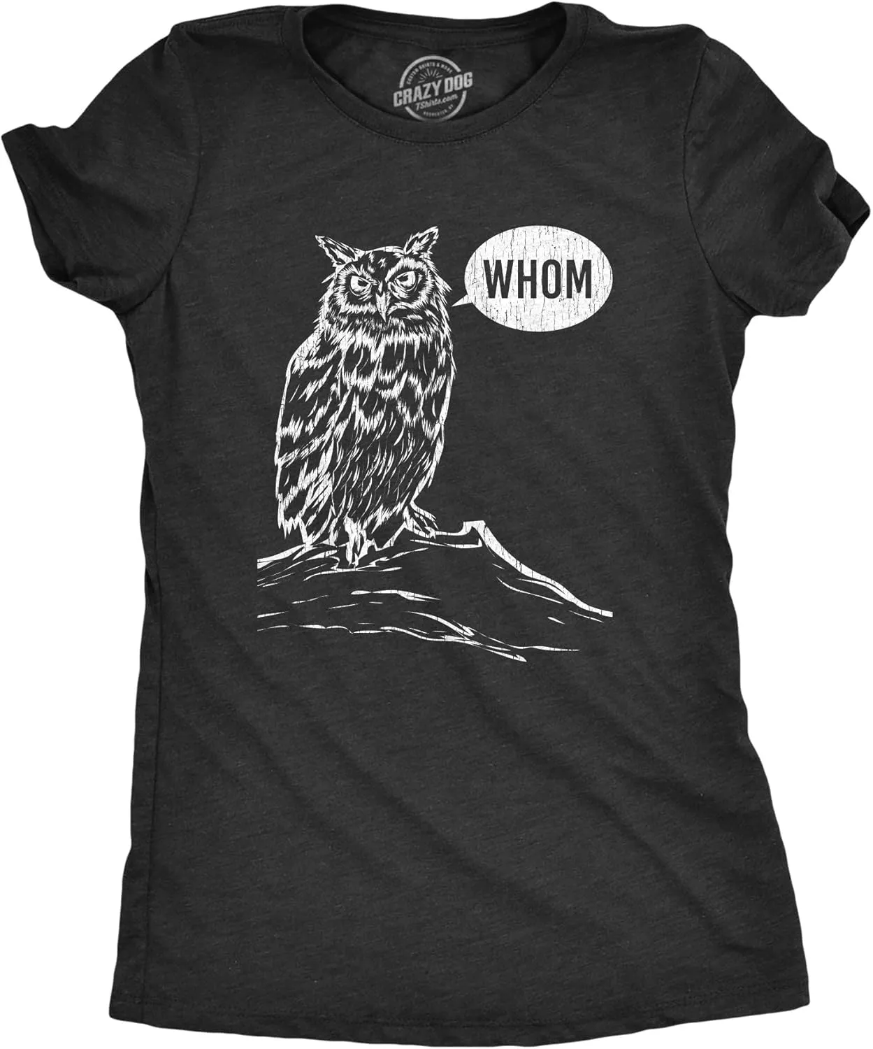 Crazy Dog Womens Funny Animal T Shirts Cute and Sarcastic Nature Camping Tees for Women