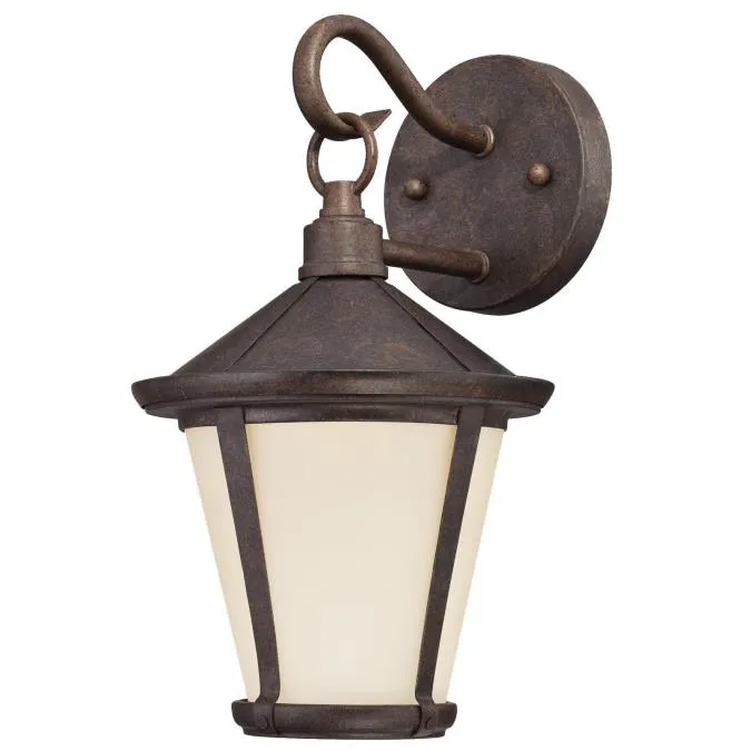 Darcy One-Light LED Outdoor Wall Lantern, Victorian Bronze Finish