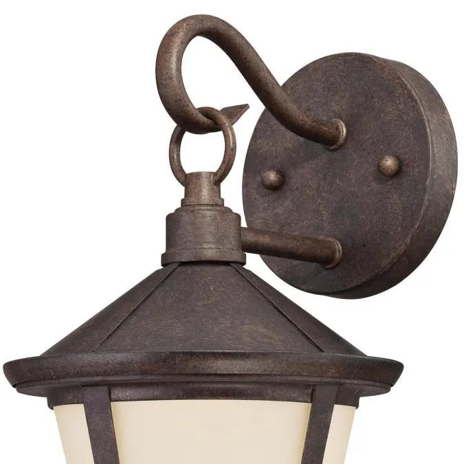 Darcy One-Light LED Outdoor Wall Lantern, Victorian Bronze Finish