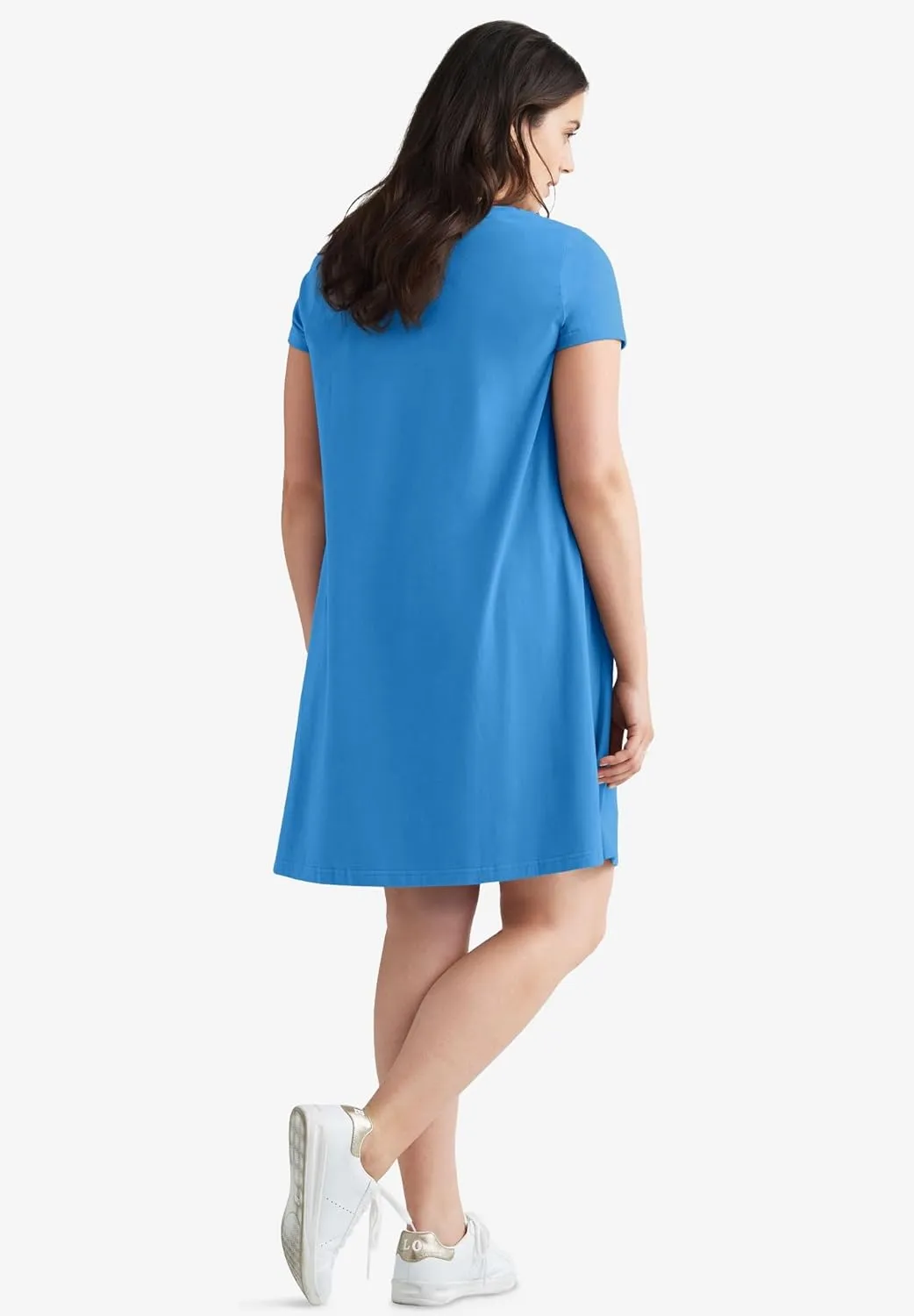 ellos Plus Size A-Line Knit Tee Dress
