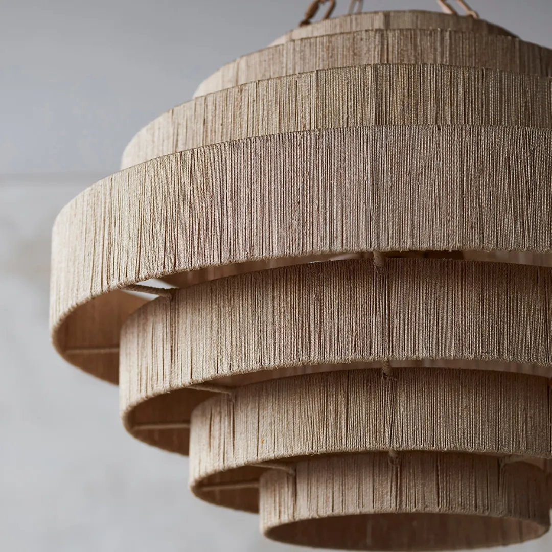 Everly Abaca Rope Pendant
