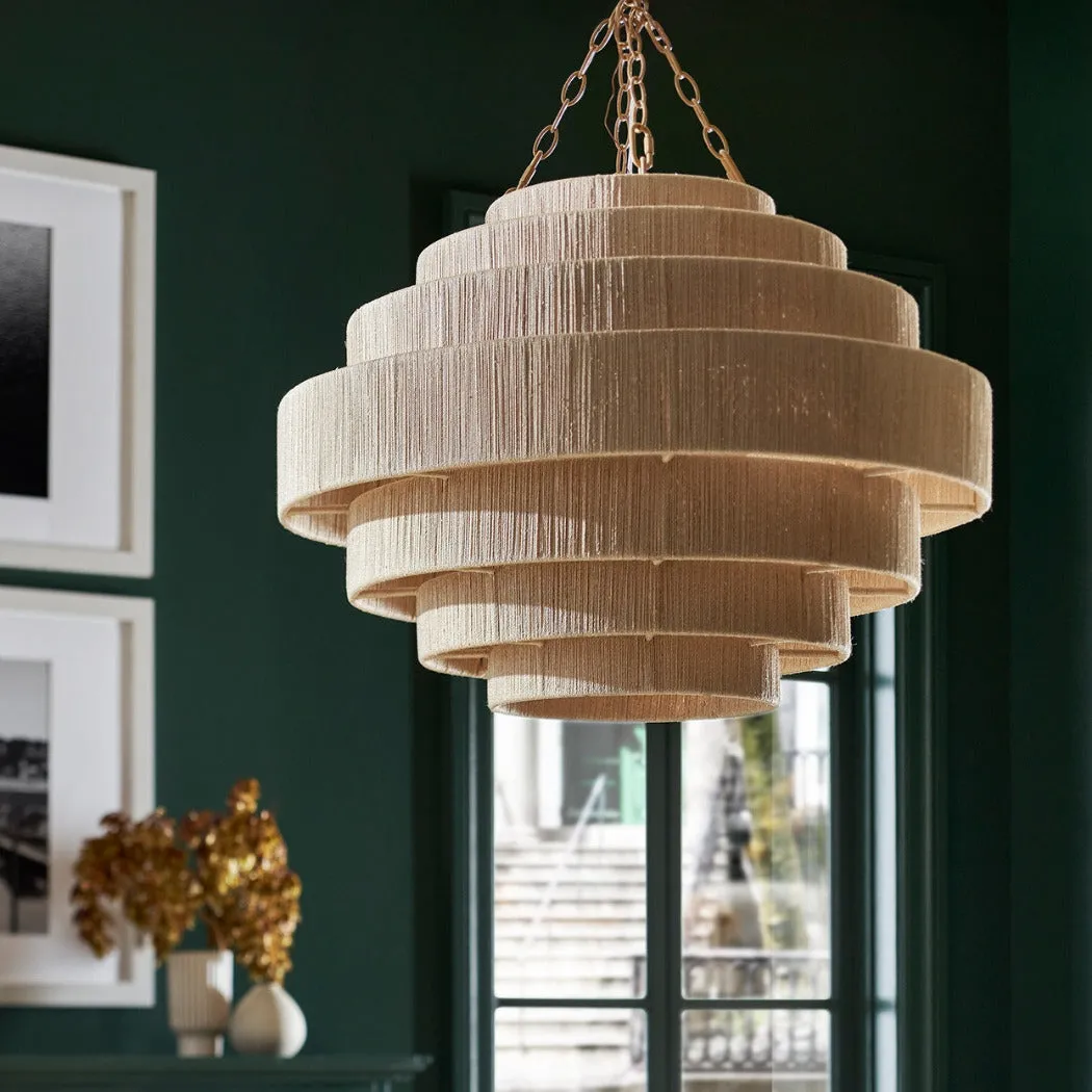 Everly Abaca Rope Pendant
