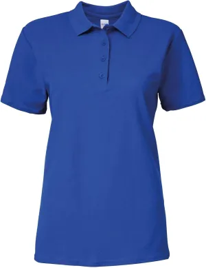 Gildan 64800L Ladies Softstyle Double Pique Polo Shirt - Royal - L