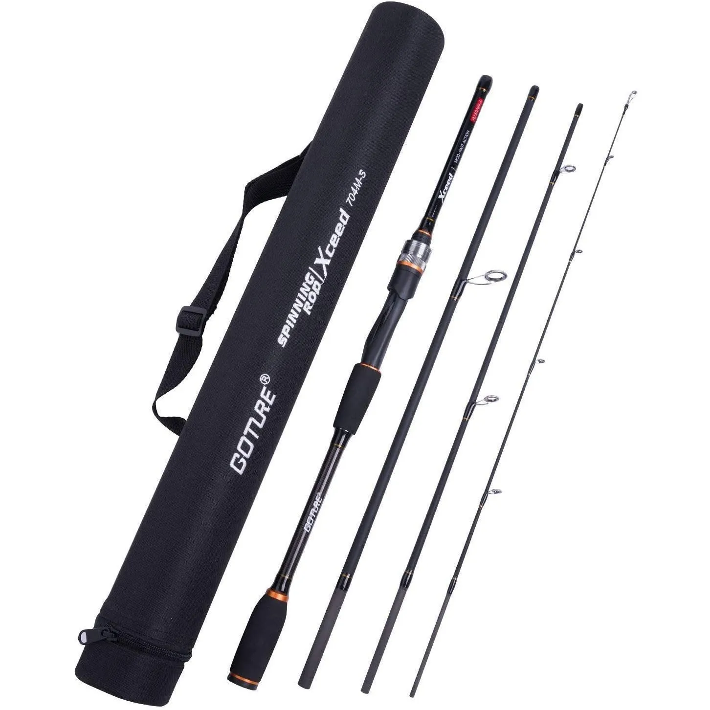 Goture Xceed Fishing Rod, Travel Fishing Rods 4Pcs and 4 PCS Spinning/Casting Rod