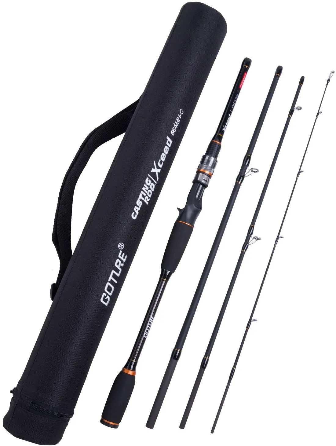 Goture Xceed Fishing Rod, Travel Fishing Rods 4Pcs and 4 PCS Spinning/Casting Rod