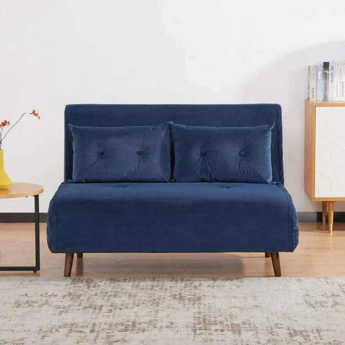 Haru 2 Seater Sofa Bed - Sapphire Blue