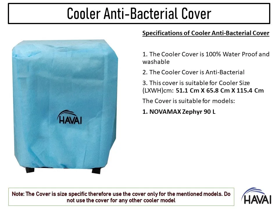 HAVAI Anti Bacterial Cover for Novamax Zephyr 90 L  Desert Cooler Water Resistant.Cover Size(LXBXH) cm: 51.1 x 65.8 x 115.4