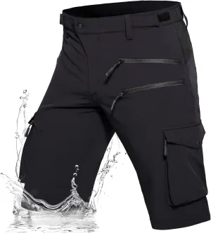 Hiauspor Men's Hiking Cargo Shorts Quick Dry Lightweight Casual Fishing Tactical Golf for Outdoor with 5 Pockets