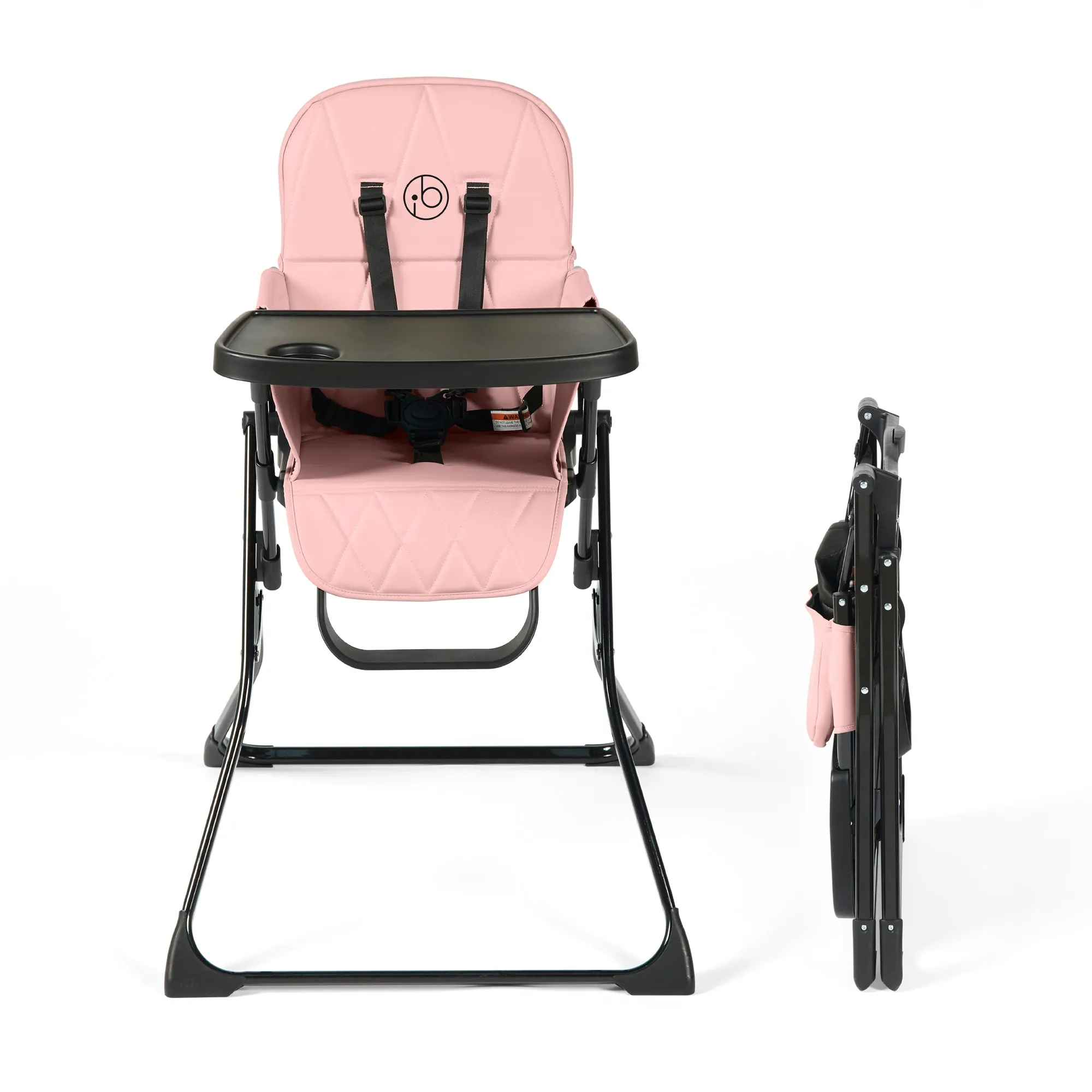 Ickle Bubba Flip Magic Fold Highchair Blush Pink