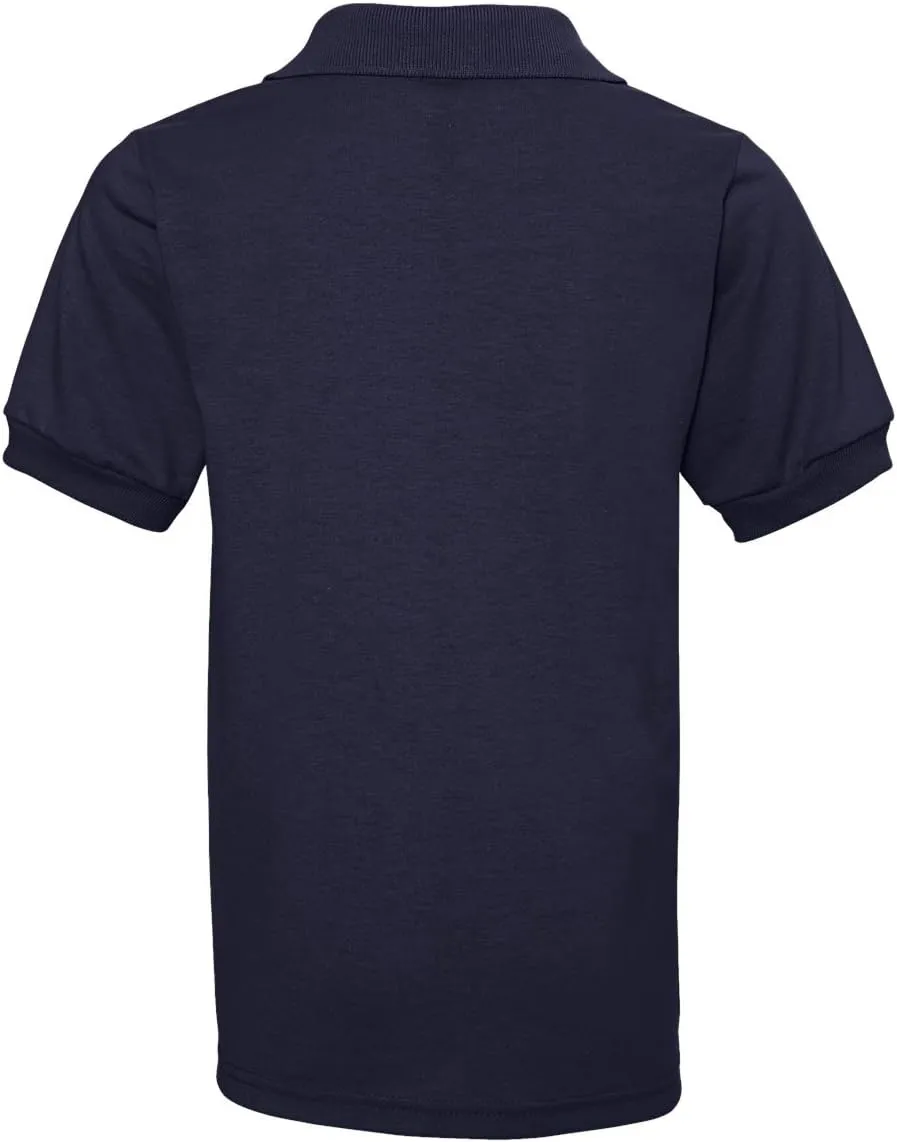 Jerzees Boys' SpotShield Short Sleeve Uniform Polo (2-Pack)