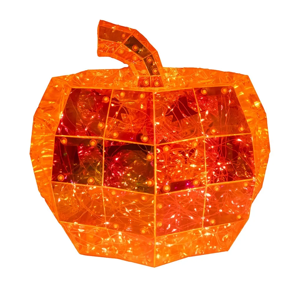Kurt Adler 10-Inch 200-Light Orange Micro LED Holographic Jack-O-Lantern