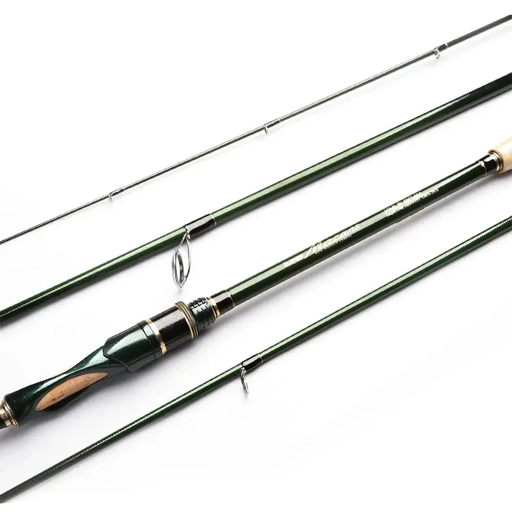 Lureswholesale®  4 pieces Portable Travel carbon fiber spinning  super light carbon fiber rod