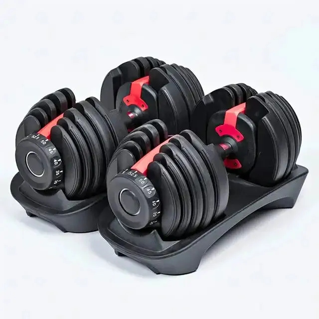 MEGA VALUE COMBO:  2 ADJUSTABLE DUMBBELLS / 5 - 52.5 LBS   EXERCISE BENCH