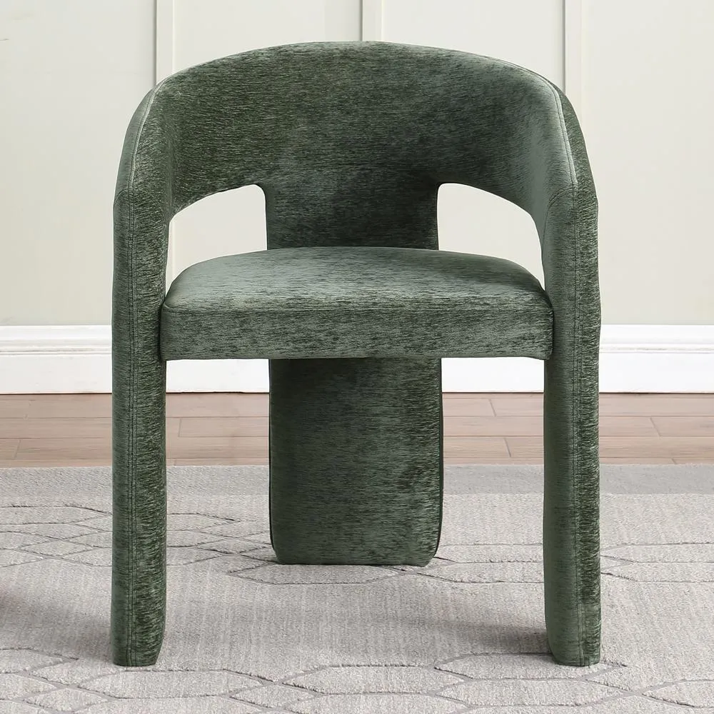 Modern Green Velvet Accent Chair