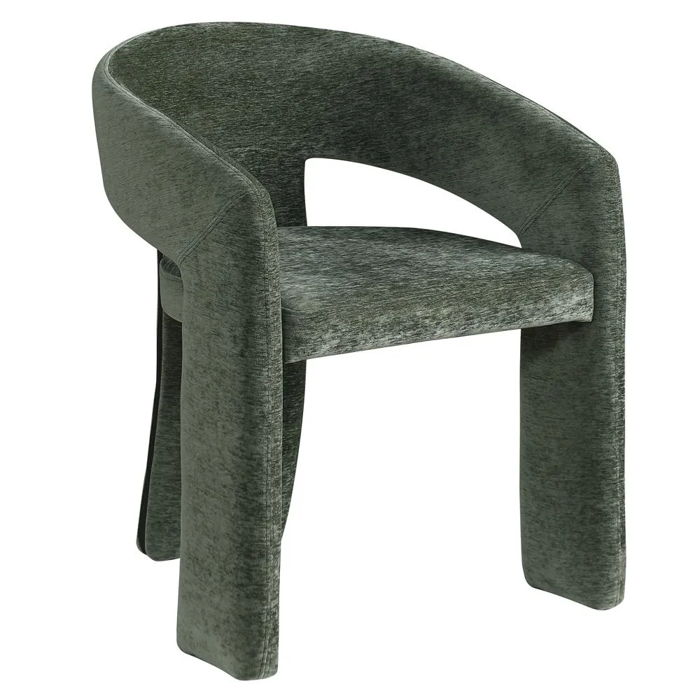Modern Green Velvet Accent Chair