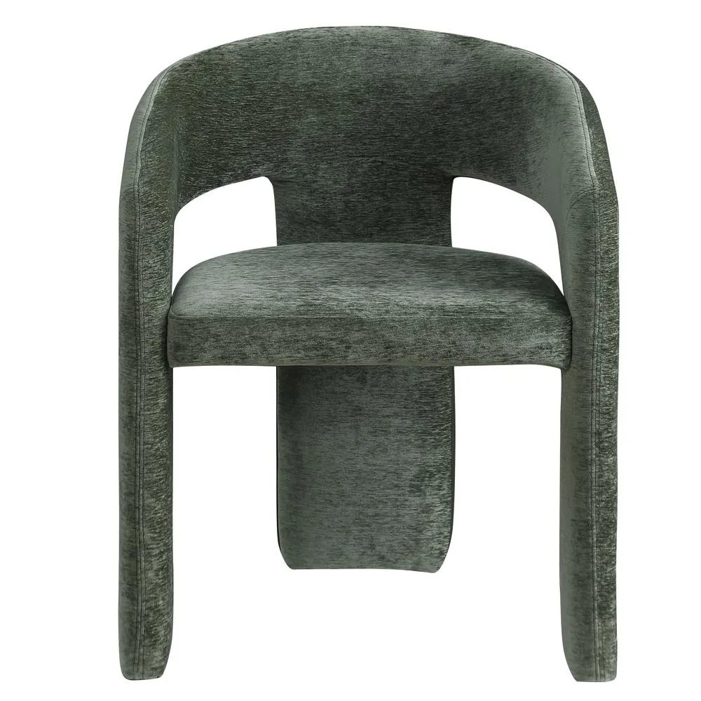 Modern Green Velvet Accent Chair
