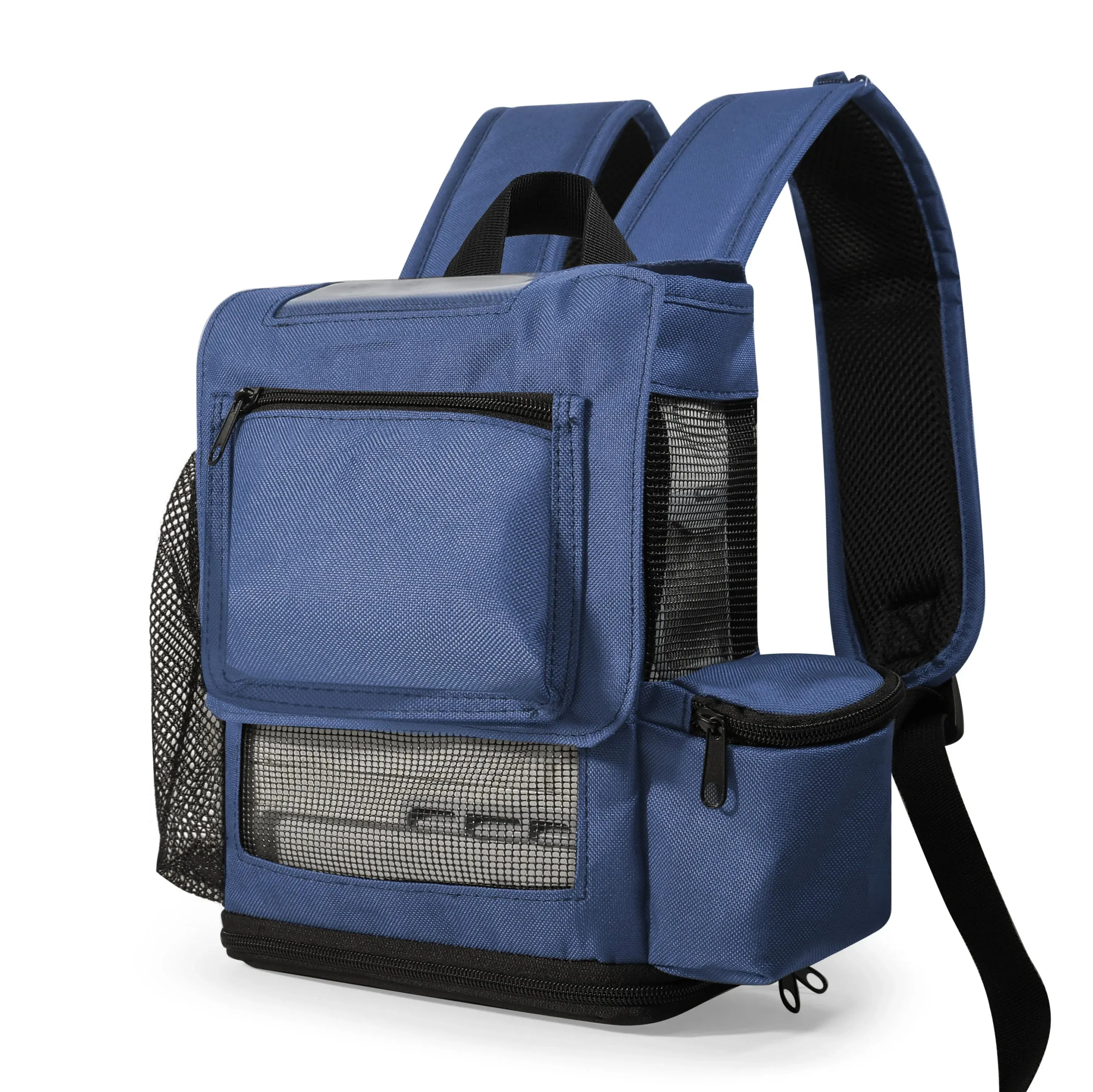 OxyGo Next Lightweight Backpack w/Pockets & Cannula Holder - Navy