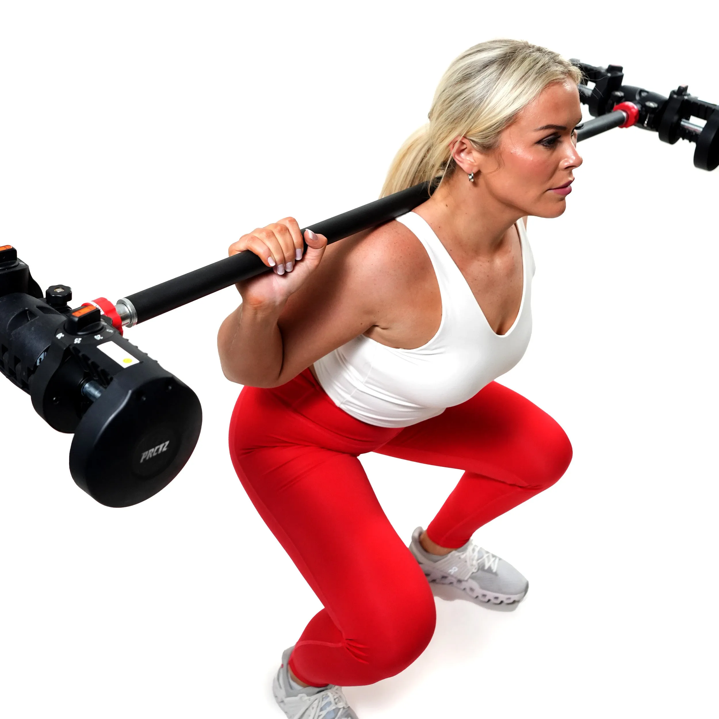 PRCTZ Bundle Modular Barbell   10-30lb Quick Select Adjustable Dumbbell Pair with Dumbbell Stand Combo