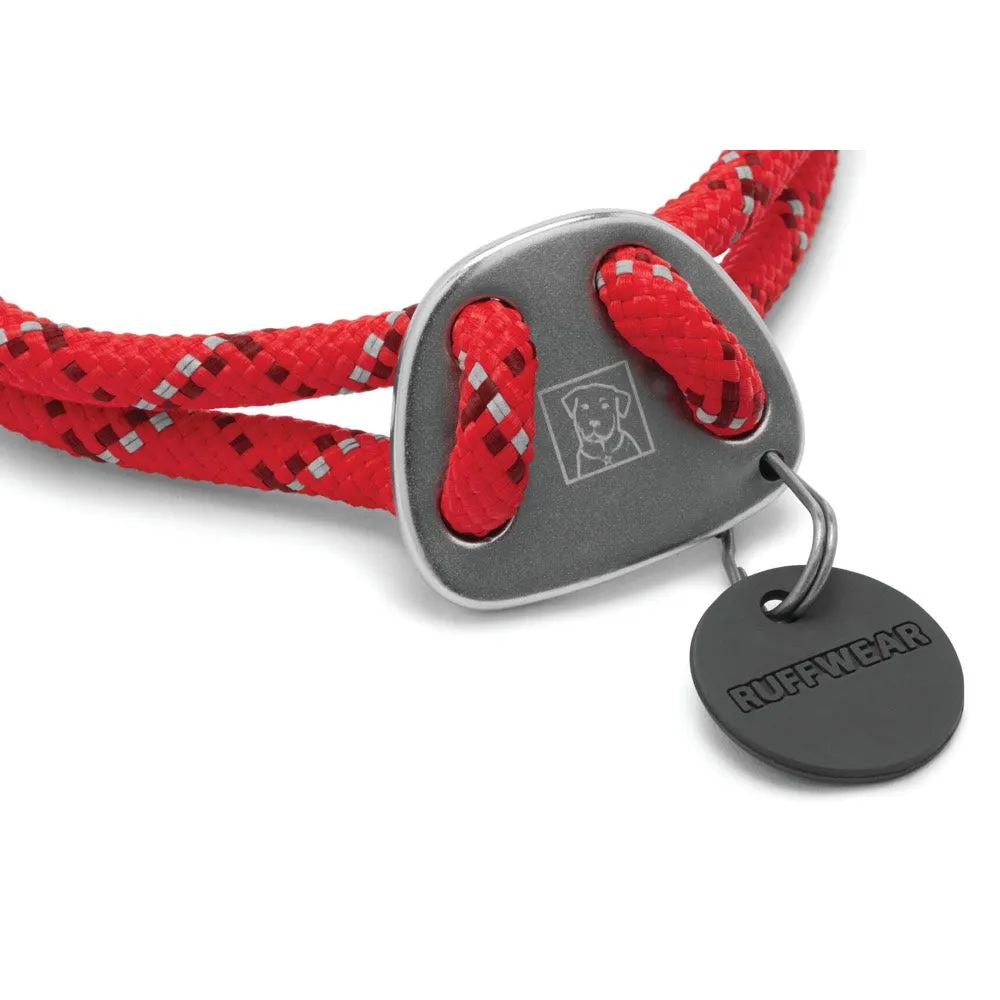 Ruffwear Knot-a-Collar Reflective Adjustable Rope Dog Collar (Red Currant)