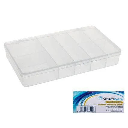 Stratoware Utility Tackle Box Mega 8-Compartments