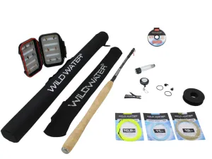 Wild Water Tenkara Zoom Fly Fishing Kit 12-13 ft Rod